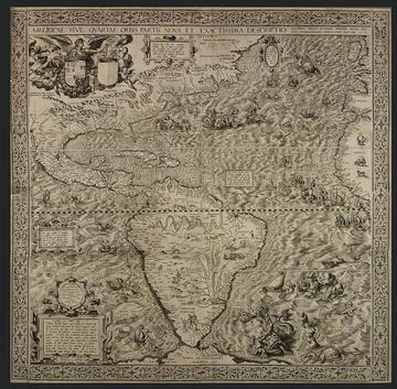 Map by Diego Gutiérrez showing the Spanish Empire at its height.